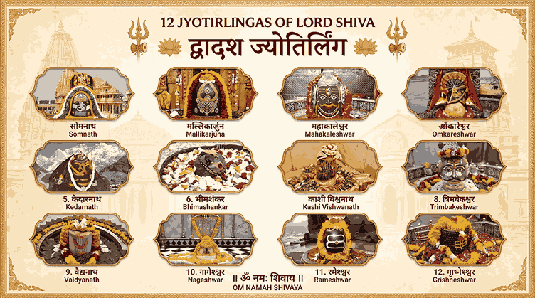 Dwadasa Jyotirlinga Stotram Lyrics